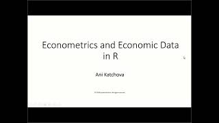 Econometrics and Economic Data in R [upl. by Horter]