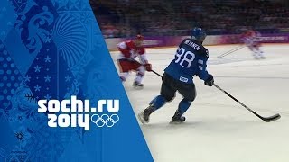 Ice Hockey  Mens QuarterFinal  Finland v Russa  Sochi 2014 Winter Olympics [upl. by Dorcus]