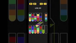 water sort puzzle level 107 [upl. by Neerahs]