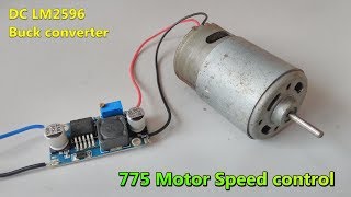 775 Motor Speed Controller Using LM2596 DCDC Buck Converter  StepDown Module  POWER GEN [upl. by Nnayllas]