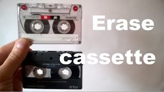 How to erase a cassette tape [upl. by Asum141]