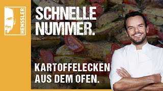 Schnelles Kartoffelecken aus dem OfenRezept von Steffen Henssler [upl. by Ateloiv691]