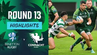 Benetton Rugby v Connacht  Instant Highlights  Round 13  URC 202324 [upl. by Ricker372]