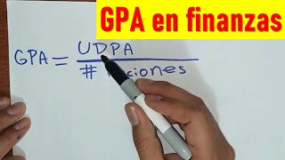 Ejercicio de GPA financiero Ganancias Por Acción [upl. by Euphemiah]