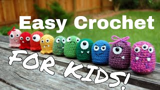 9 Super Easy Crochet Projects for Kids to Make [upl. by Petta]