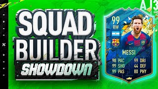 Fifa 20 Squad Builder Showdown TOTS MESSI VS W2S [upl. by Raff2]