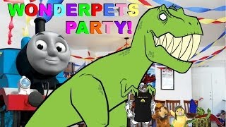 Wonderpets Team B Saves the Party with the Help of Thomas the Tank Engine [upl. by Meekah803]