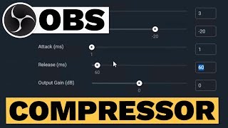 OBS Compressor Tutorial Best Settings [upl. by Arrad]