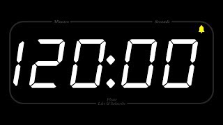 120 MINUTE  TIMER amp ALARM  1080p  COUNTDOWN [upl. by Ramberg]