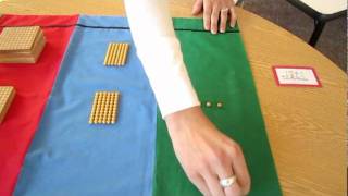 Montessori Golden Beads Dynamic Addition [upl. by Anade]