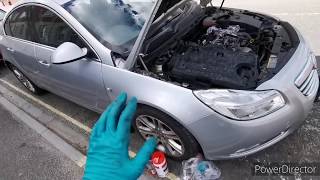 Vauxhall Insignia oil and filter change 20 diesel [upl. by Nameloc]