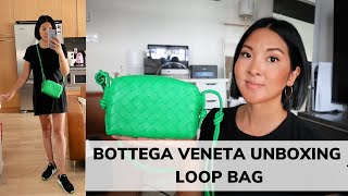 BOTTEGA VENETA MINI LOOP  UNBOXING amp FIRST IMPRESSIONS [upl. by Hanschen931]