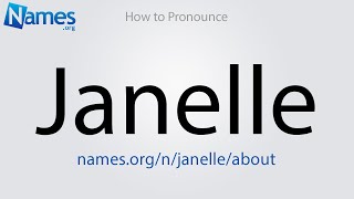 How to Pronounce Janelle [upl. by Arrek]