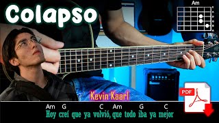 Colapso Kevin Kaarl Guitarra Tutorial [upl. by Aschim]