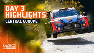 Day 3 Highlights  WRC Central European Rally 2023 [upl. by Ennaul]