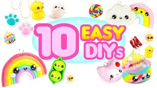 10 EASY DIYs CUTE Polymer Clay Compilation [upl. by Heinrich]