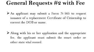 Replacement of Certificate of Citizenship or Naturalization [upl. by Amitaf]