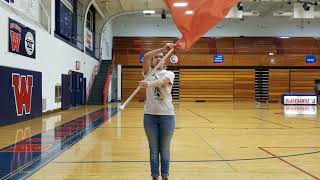 WAHS color guard basics for tryouts [upl. by Dnama204]