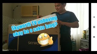 Skyworth Smart 40 Inch Full HD LED TV Unboxing [upl. by Stempien]