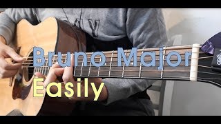 Bruno Major  Easily guitar cover with chords amp Lyrics Live version [upl. by Luigi]