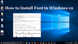 How to install fonts in windows 10 2 simple methods [upl. by Bonar]