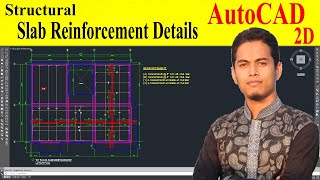 How to draw slab reinforcement details in AutoCAD [upl. by Lowson197]