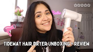 TIDEWAY HAIR DRYER UNBOXING  REVIEW [upl. by Felicity]