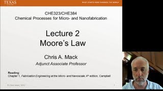 Lecture 2 CHE 323 Moores Law [upl. by Areem]