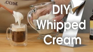 DIY whipped cream in 60 seconds [upl. by Corvese173]