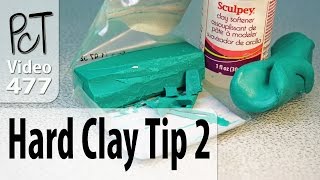 Conditioning Hard Polymer Clay Tip 2  Adding Oil [upl. by Melosa]