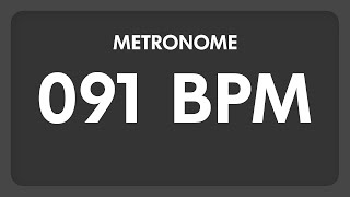 91 BPM  Metronome [upl. by Jemmie]