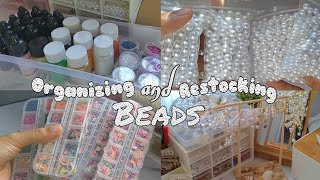 ORGANIZING and RESTOCKING BEADS ✨ [upl. by Bale]