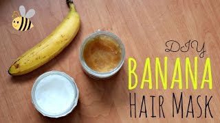 DIY Banana Mask For Dry Hair [upl. by Aicirtan]