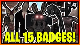 How to get ALL 15 BADGES in CREEPYPASTA LIFE RP  Roblox [upl. by Cirle184]