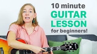 Guitar Tutorial  First Guitar Lesson For Beginners [upl. by Claudy88]