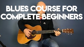 How to play Acoustic Blues Guitar  Beginners Lesson Part 1 [upl. by Meeharb]