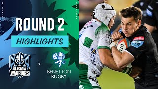 Glasgow Warriors v Benetton  Highlights  Round 2  URC 202425 [upl. by Nedmac]