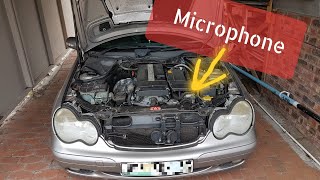 ENGINE BAY AUDIO  W203 Mercedes C180 Kompressor [upl. by Gebler]