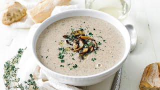 Homemade Cream of Mushroom Soup Recipe [upl. by Suter]