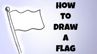 How To Draw A Flag Simple and Easy [upl. by Isabelita]