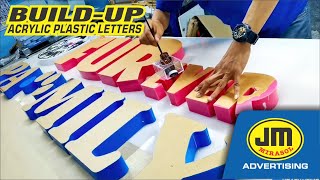 Buildup Acrylic Plastic Letters  JM Mirasol Advertising [upl. by Elenore]