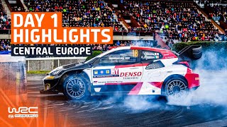 Day 1 Highlights  WRC Central European Rally 2023 [upl. by Mayor]