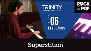 Trinity Rock amp Pop Keyboard Grade 6  Superstition  Stevie Wonder  Suhas NY [upl. by Madanhoj]