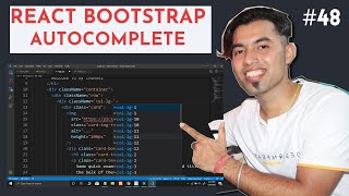 React Bootstrap Autocomplete Extension in VS Code in 2020 [upl. by Boyer]