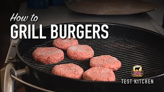 How to Grill Burgers on a Charcoal Grill [upl. by Ongineb851]