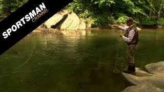 Fly Fishing in Fast Moving Water [upl. by Eenafets]