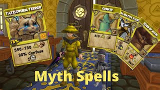 Wizard101 All Myth Spells Level 1160 2023 [upl. by Thomsen823]