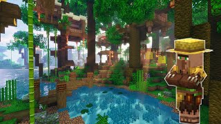 Jungle Treehouse Village in Minecraft  Build Timelapse [upl. by Idnyl]