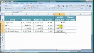 How To Calculate Market Share in Excel [upl. by Derej]