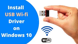 How to Install USB Wifi Adapter Mediatek Ralink WLAN Driver on Windows 10 [upl. by Reifnnej]